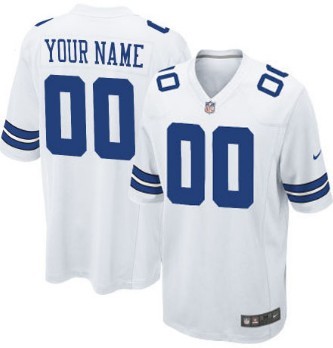 Kids Nike Dallas Cowboys Customized White Limited Jersey