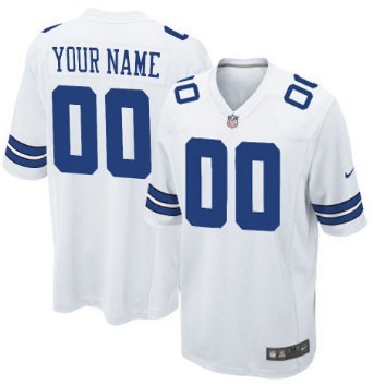 Kids Nike Dallas Cowboys Customized White Game Jersey