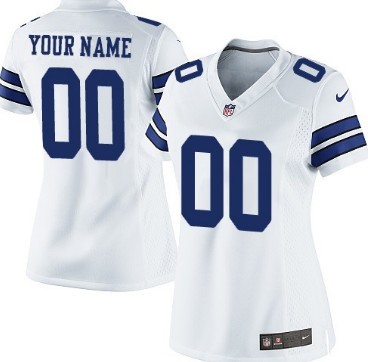 Womens Nike Dallas Cowboys Customized White Game Jersey