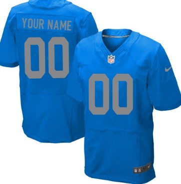 Mens Nike Detroit Lions Customized Navy Blue 2017 Throwback  Jersey