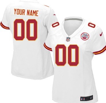 Womens Nike Kansas City Chiefs Customized White Limited Jersey