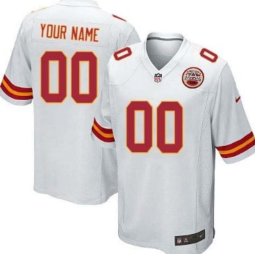 Kids Nike Kansas City Chiefs Customized White Limited Jersey