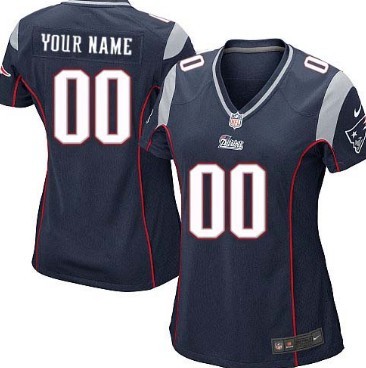 Womens Nike New England Patriots Customized Blue Limited Jersey