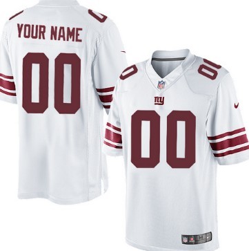 Mens Nike New York Giants Customized White Nike Limited Football Jersey