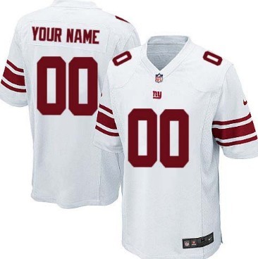 Kids Nike New York Giants Customized White Limited Jersey