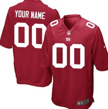 Kids Nike New York Giants Customized Red Nike Limited Football Jersey