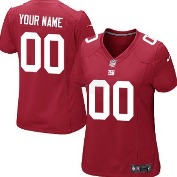 Womens Nike New York Giants Customized Red Game Jersey