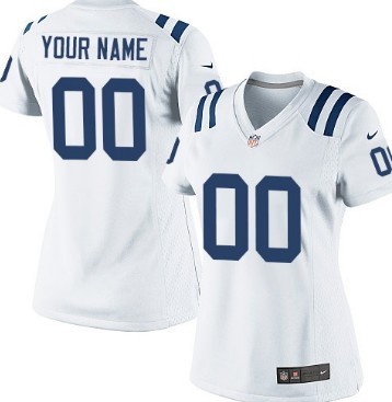 Womens Nike Indianapolis Colts Customized White Limited Jersey