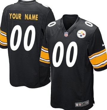 Kids Nike Pittsburgh Steelers Customized Black Limited Jersey