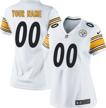 Womens Nike Pittsburgh Steelers Customized White Game Jersey