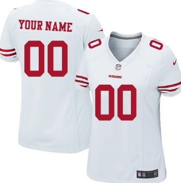 Womens Nike San Francisco 49ers Customized White Limited Jersey