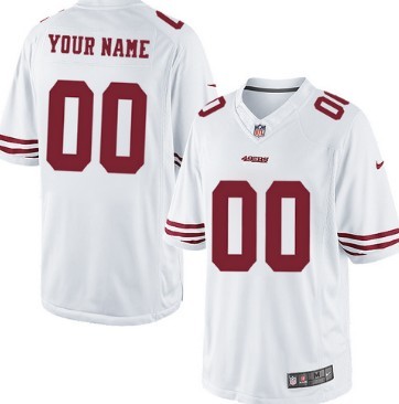 Kids Nike San Francisco 49ers Customized White Limited Jersey