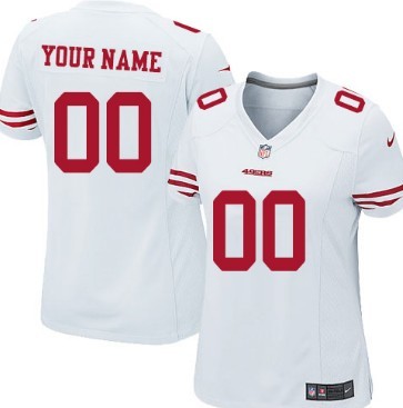 Womens Nike San Francisco 49ers Customized White Game Jersey