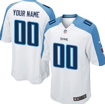 Mens Nike Tennessee Titans Customized 2014-18 White Limited Jersey