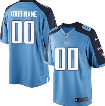 Mens Nike Tennessee Titans Customized 2014-18 Light Blue Limited Jersey