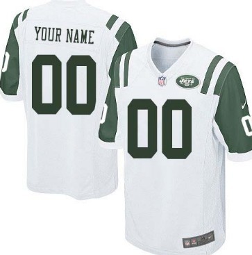 Kids Nike New York Jets Customized White Limited Jersey