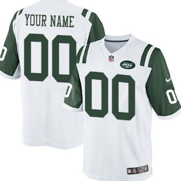 Mens Nike New York Jets Customized Previous White Limited Jersey