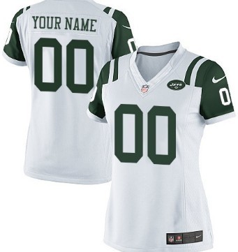 Womens Nike New York Jets Customized Previous White Limited Jersey