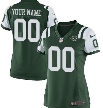Womens Nike New York Jets Customized Previous Green Limited Jersey