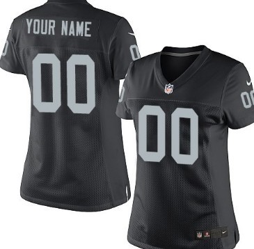 Womens Las Vegas Raiders Customized Nike Black Vapor Untouchable Limited Jersey