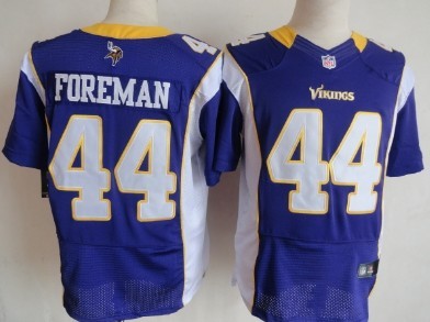 Nik Minnesota Vikings #14 Chuck Foreman Purple Elite Jersey