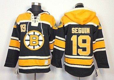 Boston Bruins #19 Tyler Seguin Black Old Time Hockey hoodies 