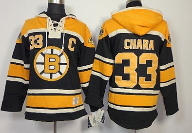 Boston Bruins #33 Zdeno Chara Black Old Time Hockey hoodies 