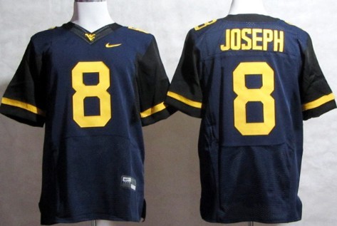 Nike West Virginia Mountaineers #8 Karl Joseph 2013 Navy Blue Elite Jersey