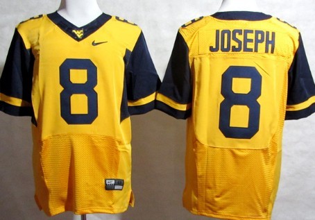 Nike West Virginia Mountaineers #8 Karl Joseph 2013 Yellow Elite Jersey