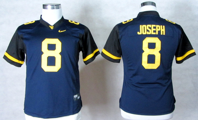 Women's College Football Jerseys West Virginia Mountaineers #8 Karl Joseph  Nike Elite Blue