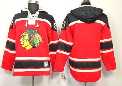 Chicago Blackhawks Blank Red Old Time Hockey hoodies