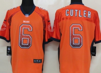 Men's Chicago Bears #6 Jay Cutler 2013 Nike Drift Fashion Orange Elite Jersey