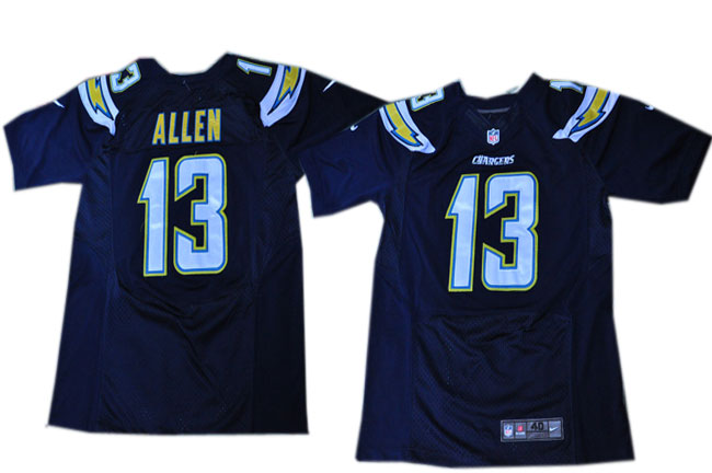 Men's Nik Elite Jersey San Diego Chargers #13 Keenan Allen  Navy Blue