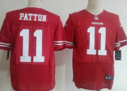 Men's San Francisco 49ers #11 Quinton Patton Red Nik Elite Jersey