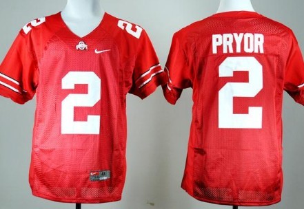 Men's Ohio State Buckeyes #2 Terrelle Pryor Red Jersey