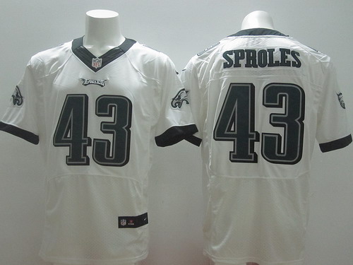 Men's Philadelphia Eagles #43 Darren Sproles 2014 White Nik Elite Jersey