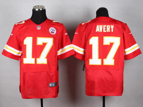 Men's Kansas City Chiefs #17 Donnie Avery Red Nik Elite Jersey