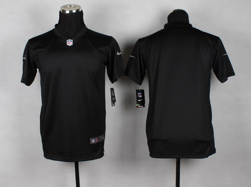 Kid's Oakland Raiders Blank Black Nik Game Jersey