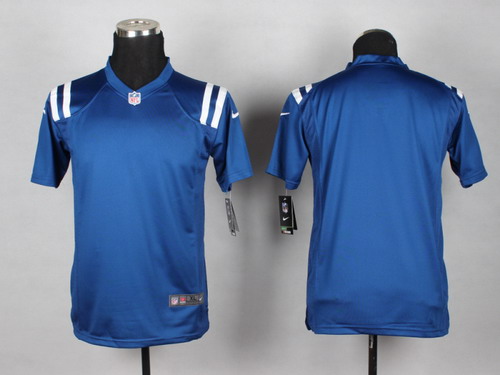 Kid's Indianapolis Colts Blank Blue Nik Game Jersey