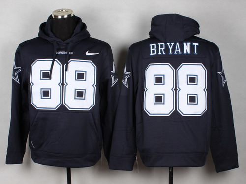 Dallas Cowboys #88 Dez Bryant Blue Nike Hoody