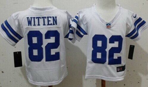 Toddler's Dallas Cowboys #82 Jason Witten White Nik Football Jersey