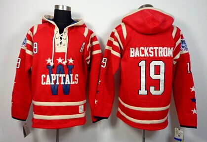 Washington Capitals #19 Nicklas Backstrom 2015 Winter Classic Red Old Time Hockey hoodiesies
