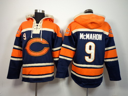 NFLPLAYERS Chicago Bears #9 Jim McMahon Blue Hoody
