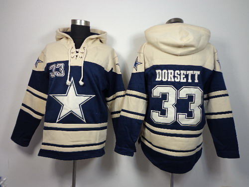 NFLPLAYERS Dallas Cowboys #33 Tony Dorsett Blue Hoody