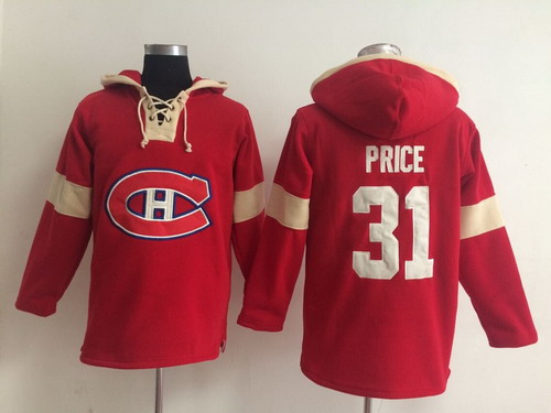 Old Time Hockey Montreal Canadiens #31 Carey Price Pullover Hoody -2014 Red