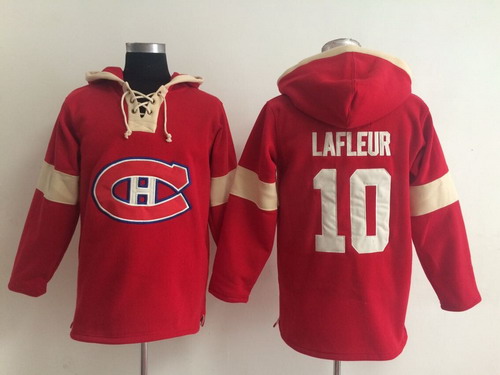 Old Time Hockey Montreal Canadiens #10 Guy Lafleur Pullover Hoody -2014 Red