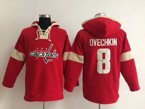 Old Time Hockey Washington Capitals #8 Alex Ovechkin Pullover Hoody -2014 Red