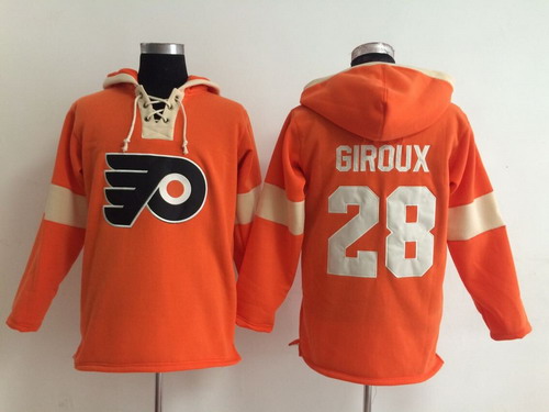 Old Time Hockey Philadelphia Flyers #28 Claude Giroux Pullover Hoody -2014 Orange