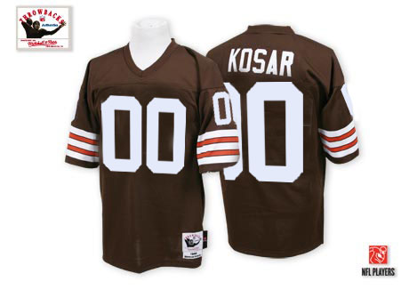 Mens Cheap Cleveland Browns Customized Brown Throwback Jerseys