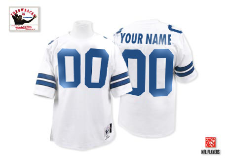 Cheap Dallas Cowboys Customized White Throwback Men Jerseys